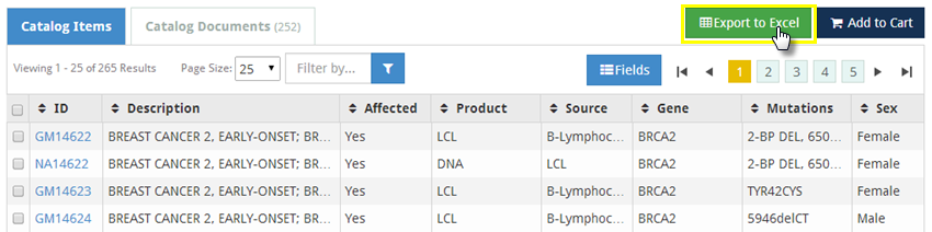 Grid Sample export to Excel highlighted